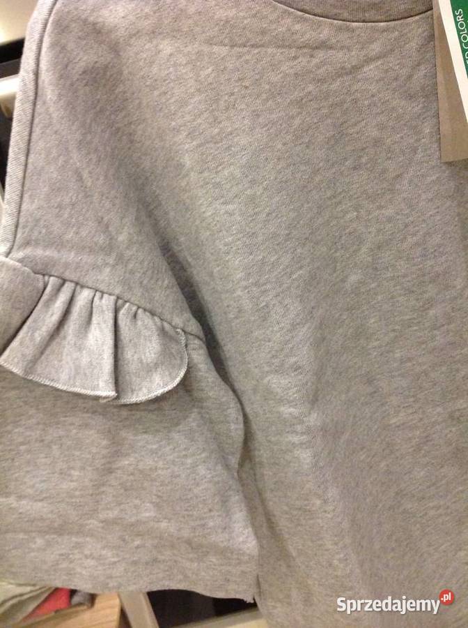 Bluza Damska BENETTON r XS Falbany Nowa Nowa Sól
