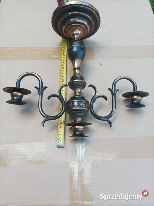 Świecznik miedziany Świeczniki Sterdyń