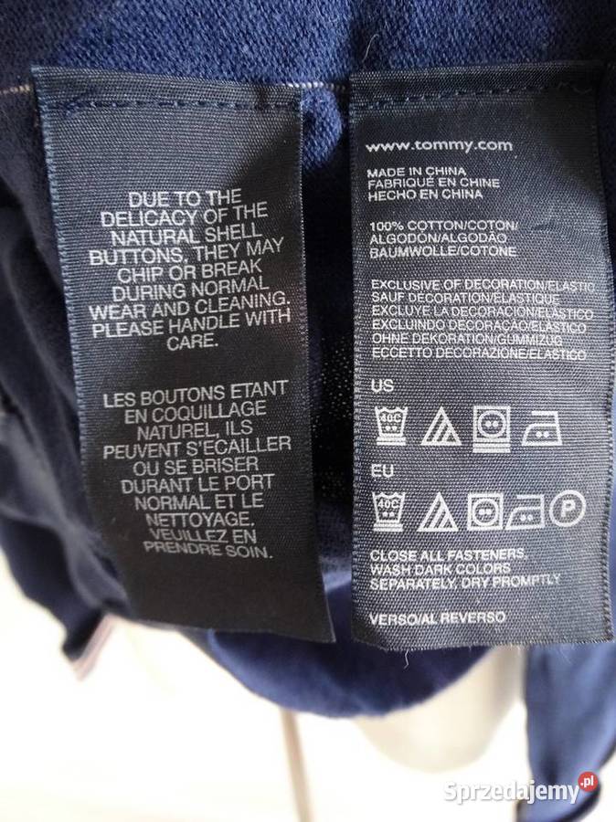 Sweter Kardigan Granatowy Bawełniany Tommy Rozmiar 38(M) Łomża sprzedam
