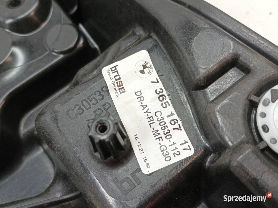 MECHANIZM SZYBY LEWY TYŁ 7455083 736516717 Bmw