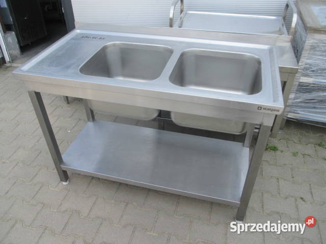 Zlew Gastronomiczny 2 Komorowy Z Półką 1206085 Gastronomia Ostrów Wielkopolski