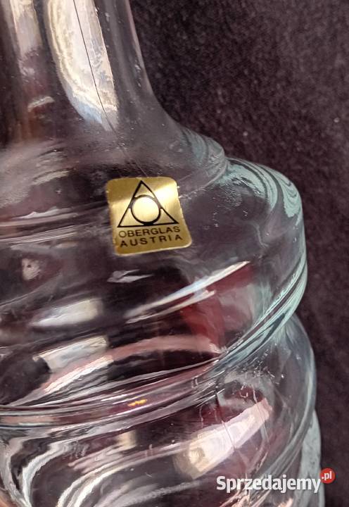 Karafka Stoelzle Oberglas Austria lata 70e 80e