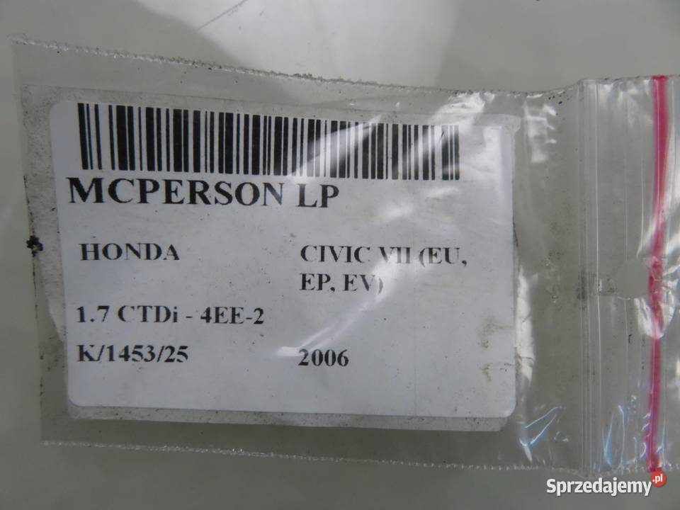 MCPERSON LEWY PRZEDNI HONDA CIVIC VII 17 CTDi