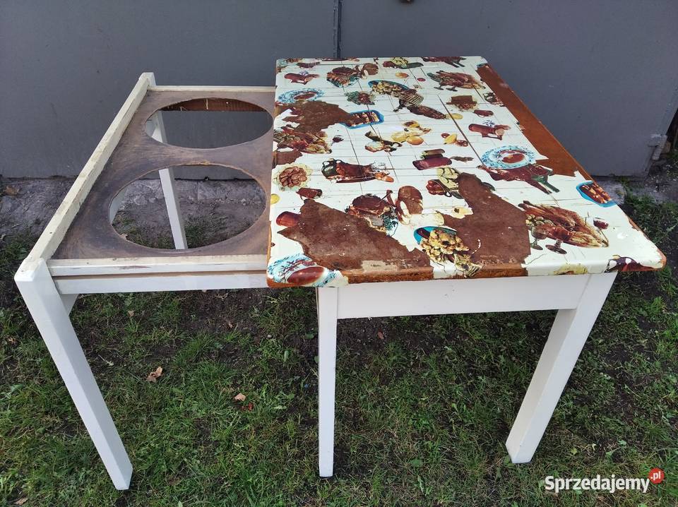 OKAZJA Stół Kuchenny z Szufladą Na Miski z śląskie Zabrze