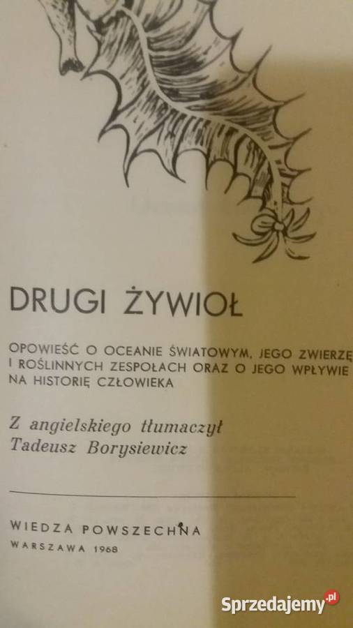 Drugi żywioł Carrington piękne książki dziecięce Warszawa
