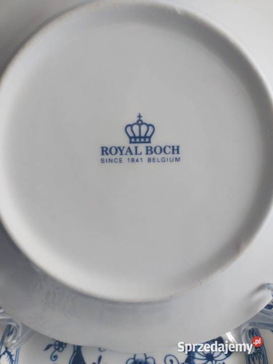 Royal Boch talerzyki deserowe wz cebulowy lubuskie Skwierzyna