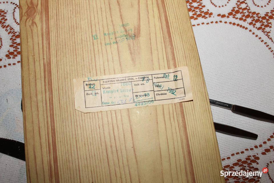 Komplet barowy w pudełku Cieszyn 1982 PRL Chorzów