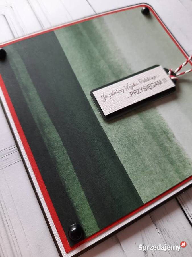 Kartka na przysięgę personalizowana data itd do Pogonów