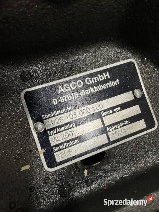Fendt 924 930 926 920 Vario skrzynia biegów