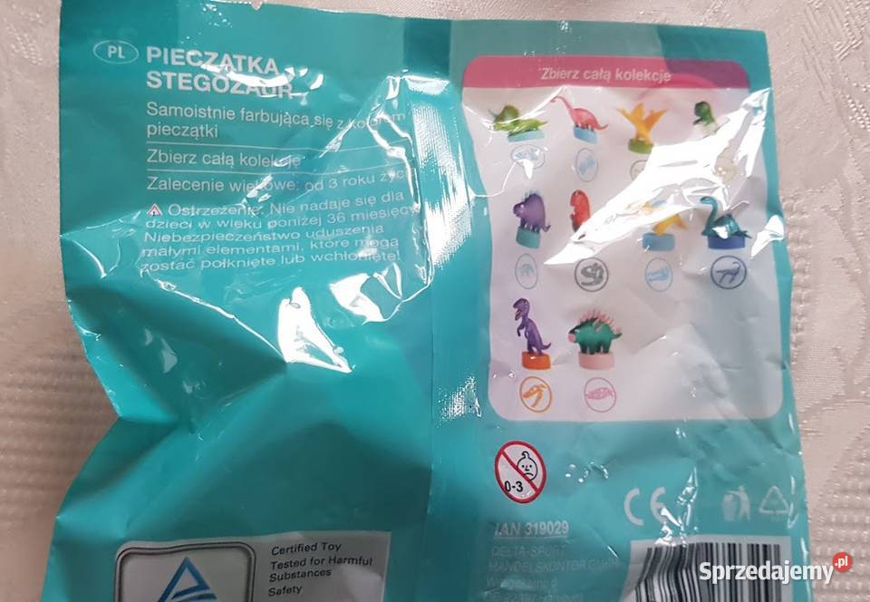 Figurki pieczątki dinozaury lubuskie Zielona Góra