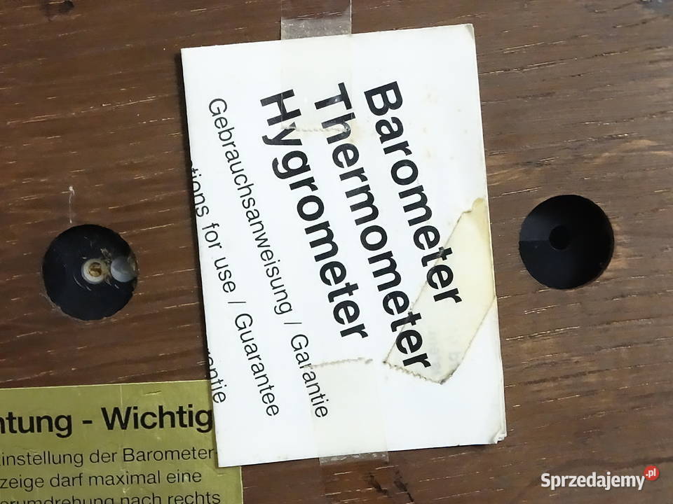 Stylowa Stacja Pogody Vintage Barometr Termometr lubelskie sprzedam