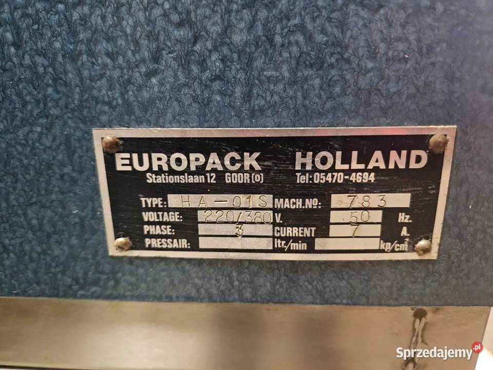 Zgrzewarka próżniowa Europack Holland Gastronomia