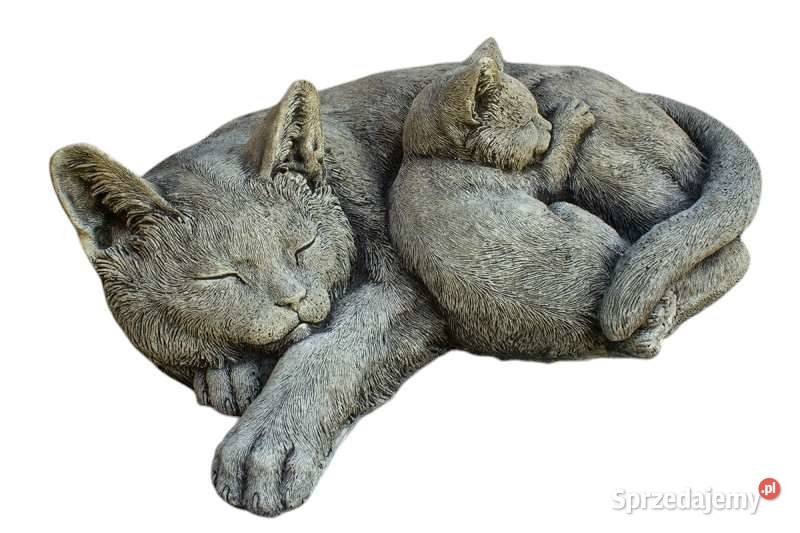 Figurka kota duży kot ogrodowy dekoracja Szczecin