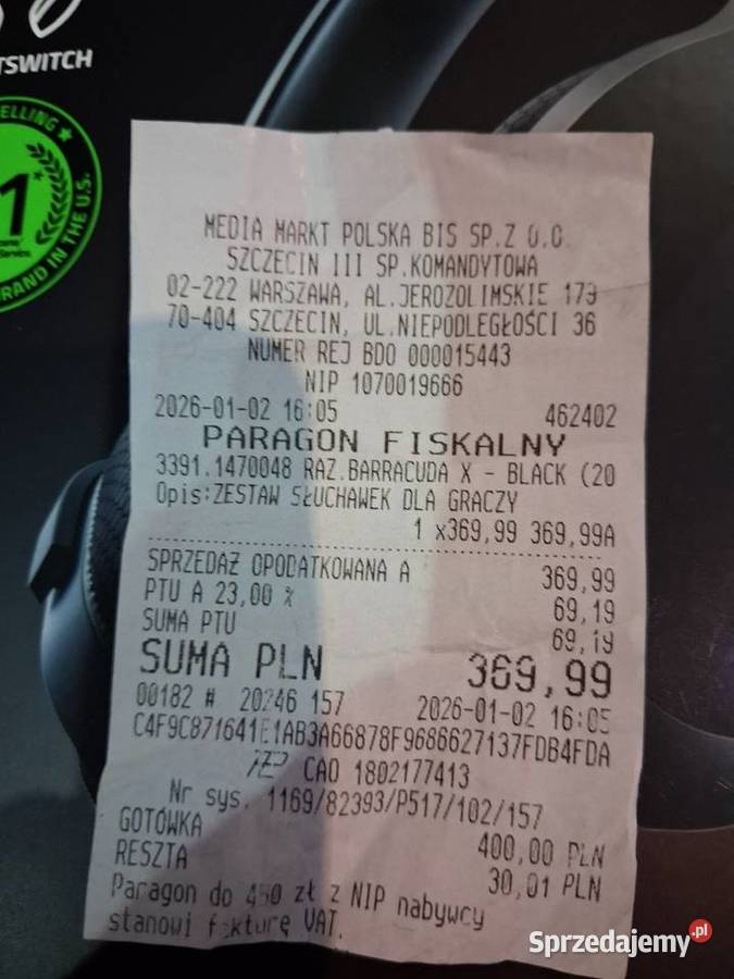 Razer Barracuda X bezprzewodowe słuchawki
