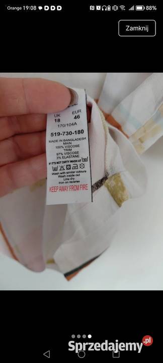 Bluzeczka34 rękawa NEXT Kratka Sosnowiec