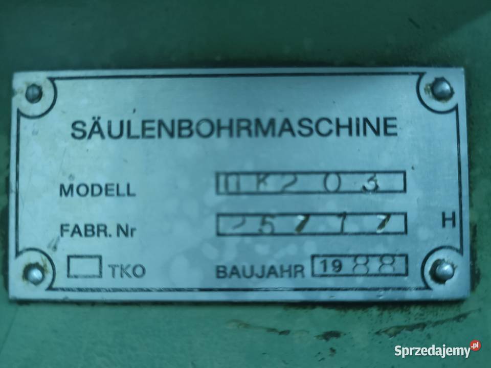 wiertarka słupowa kolumnowa PK203 Suchedniów