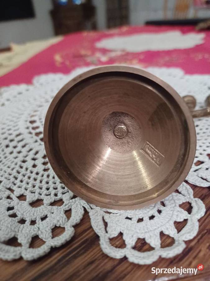 Menora podróżna sygnowana Mosiądz Poznań