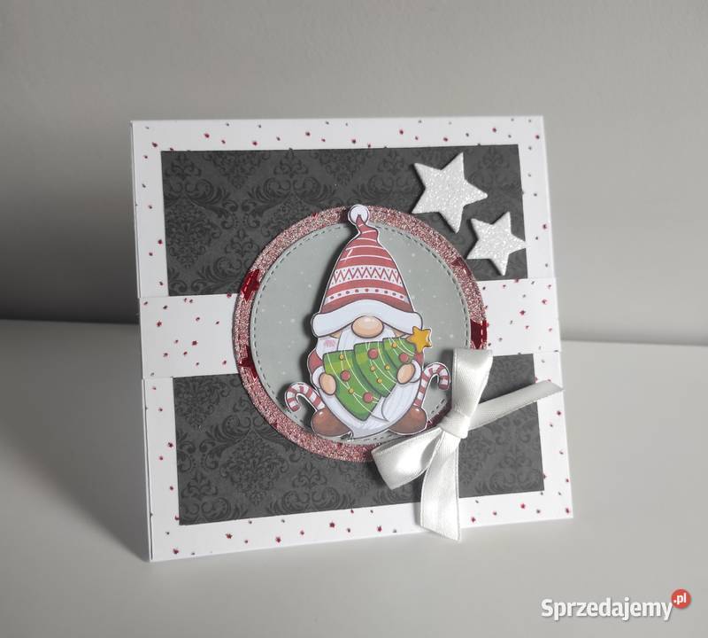 Kartka ręcznie robiona świąteczna Boże łódzkie Łódź