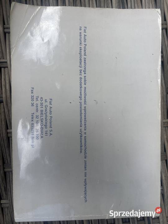 instrukcja obsługi Fiat 126 p Mysłowice