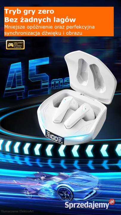 Wodoodporne bezprzewodowe słuchawki XT53 do gier Rybnik