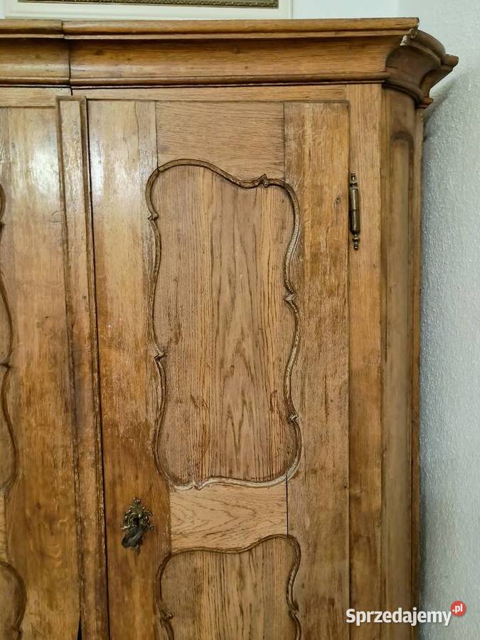 Piękna drewniana szafa barokowa na ubrania Wrocław