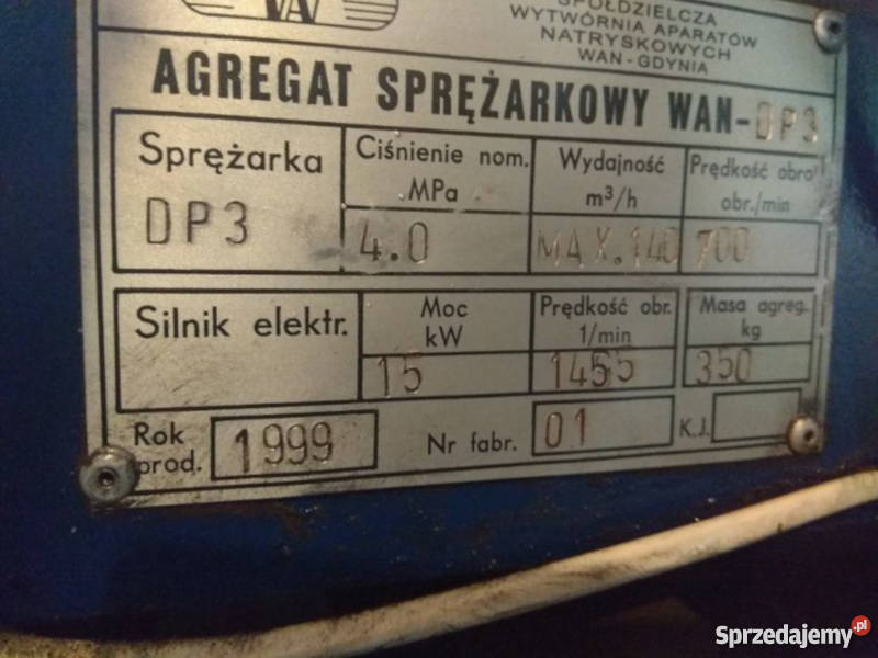 Agregat sprężarkowy doprężacz WANDP3 Pozostałe śląskie Kochcice