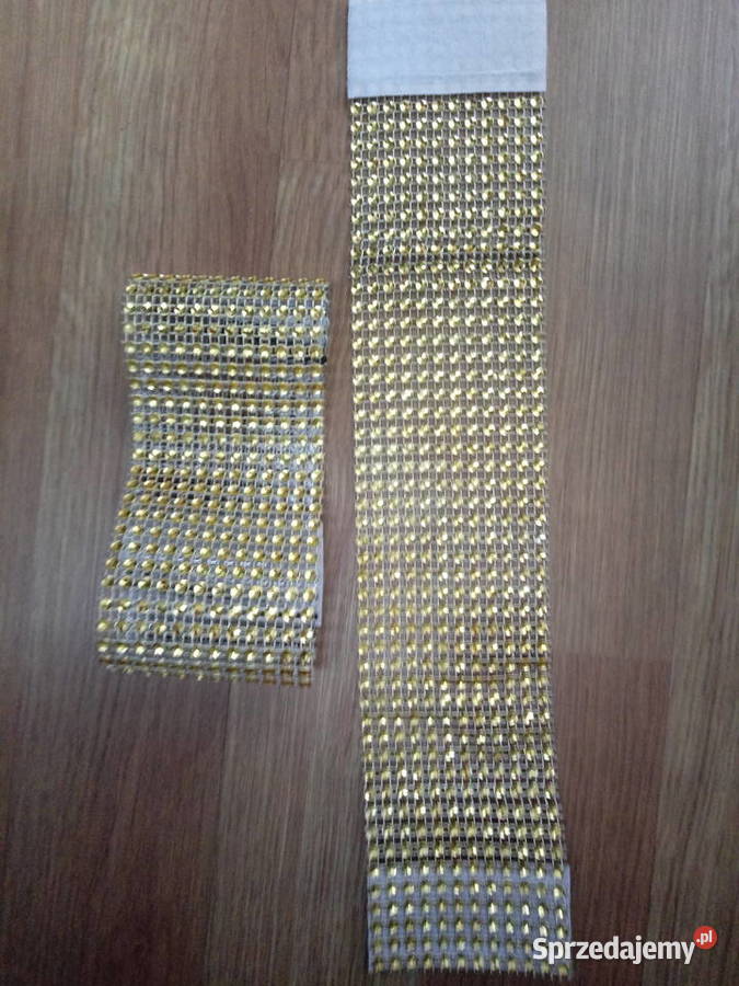 Tuby upięcia firan złote cyrkonie Chrzanów