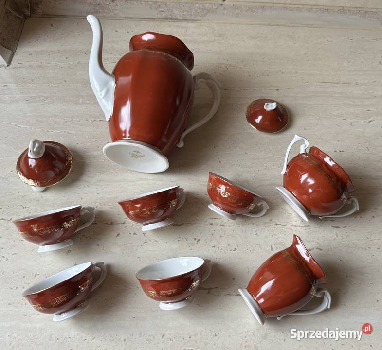 Serwis kawowy Ćmielów z lat PRLu Łódź