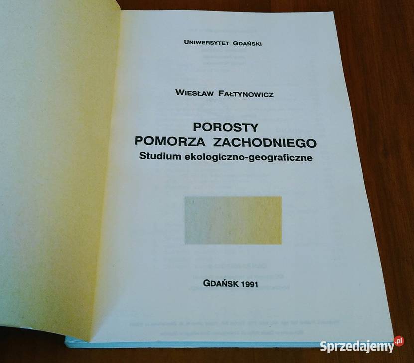 Porosty Pomorza Zachodniego studium ekologiczno studia Gdańsk
