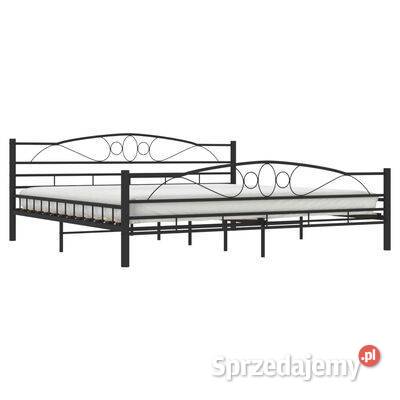 vidaXL Rama łóżka czarna stalowa 200 x 200 Warszawa