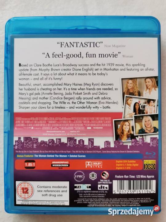 The Women Kobiety Bluray En 2008 Meg Ryan Eva Blu-ray Wytrzyszczki