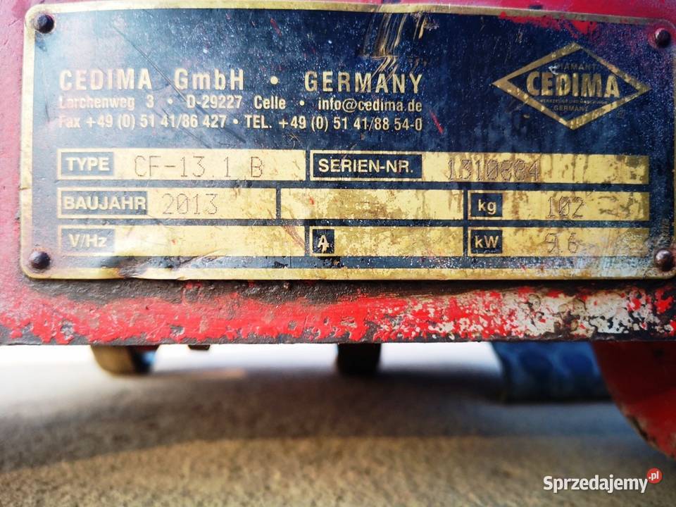 Przecinarka do betonu szczeliniarka Cedima cf Łaz