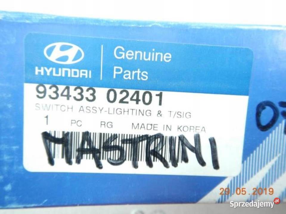 PRZEŁĄCZNIK ŚWIATEŁ HYUNDAI ATOS 9700 Panele sterowania, przełączniki