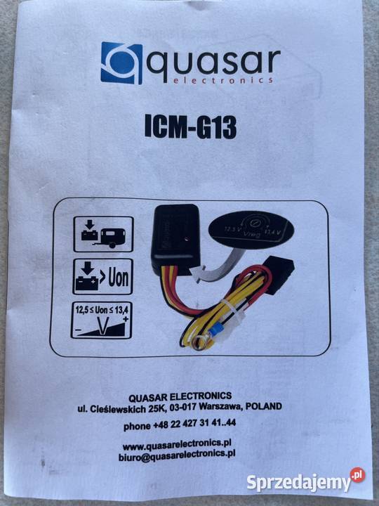 Moduł ładowania akumulatora przyczepy ICMG13 Bydgoszcz