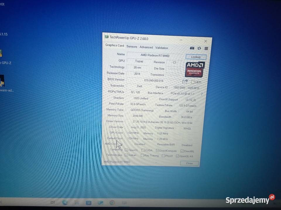 Dell Inspiron matowa Okonek