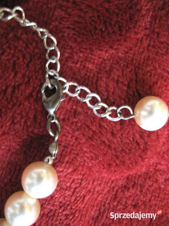 Perły krótki naszyjnik z kremowych pereł i Dla kobiet Siedlce