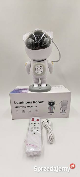 Projektor gwiazd astronauta XXL lampka nocna LED Ząbki