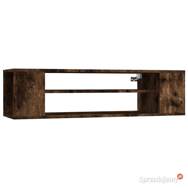 Wisząca szafka pod TV przydymiony dąb 100x30x265