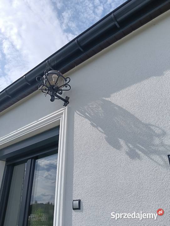 Duża lampa zewnętrzna ręcznie kuta