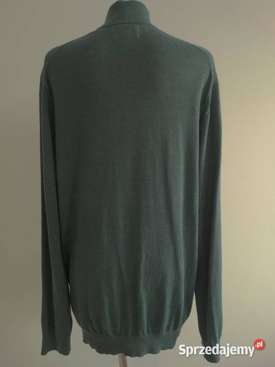 Sweter Męski Wełniany 100 Wełna Merino Fine Łomża