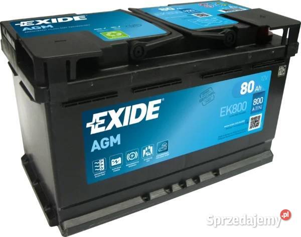 Akumulator Exide AGM startstop EK800 80Ah 800A Zgierz