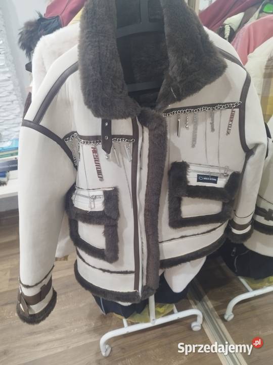 Futerko biało brązowe nowe sm Głogów