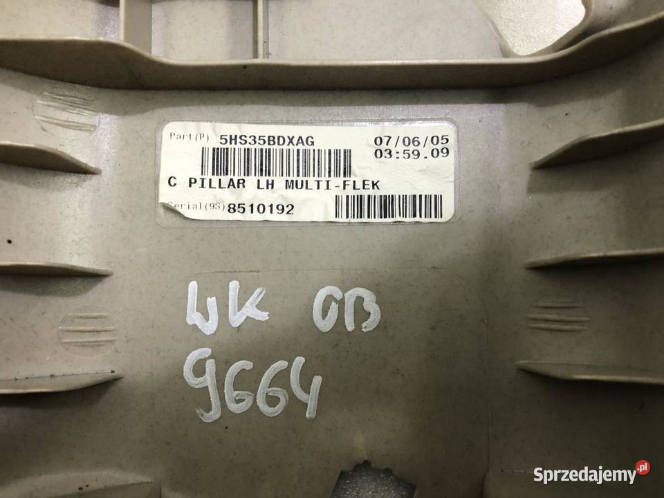 OSŁONA SŁUPKA LEWA JEEP GRAND CHEROKEE WK III