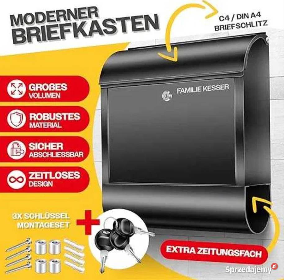 Skrzynka Pocztowa na kluczyk KESSER z Poraj