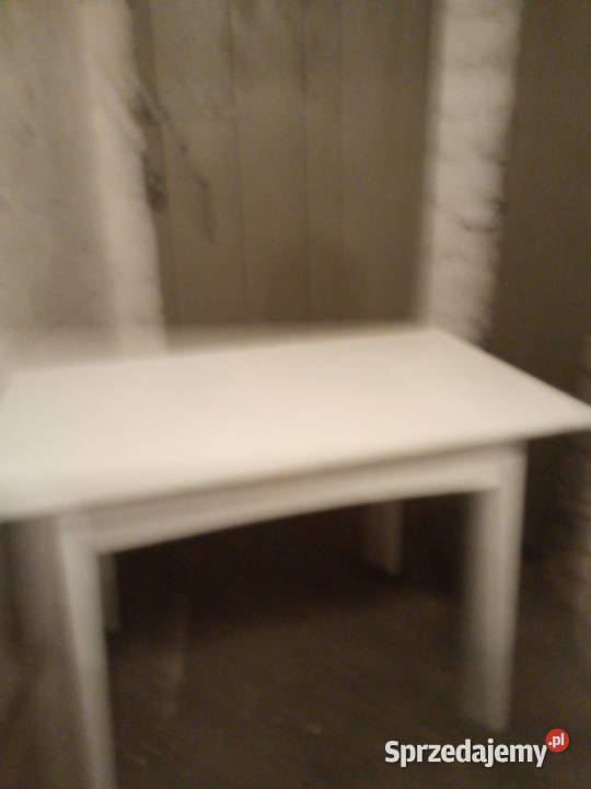 Stół kuchenno-pokojowy bialy rozkladany-nowy