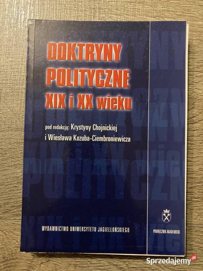 Książka Doktryny polityczne XIX i XX wieku Nisko