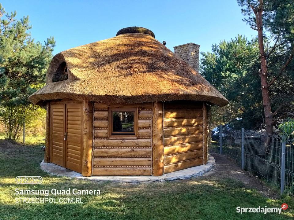 Altana pokryta trzciną pełna zabudowa Ogród Podlesie sprzedam
