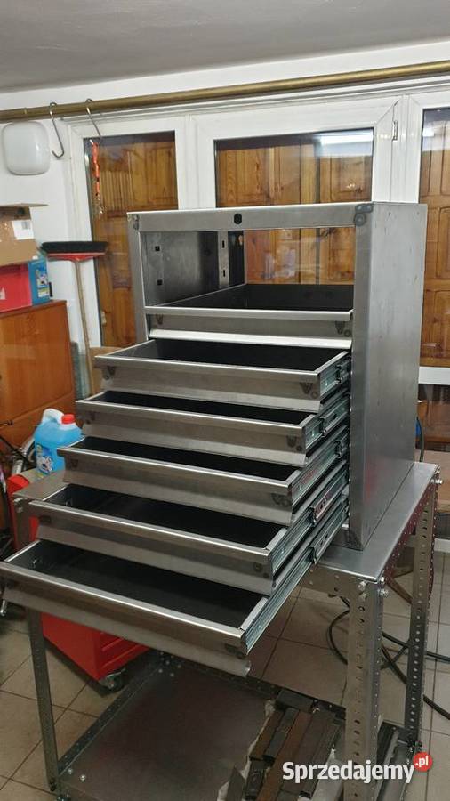 Szuflada metalowa surowa malowana na wymiar Klucze