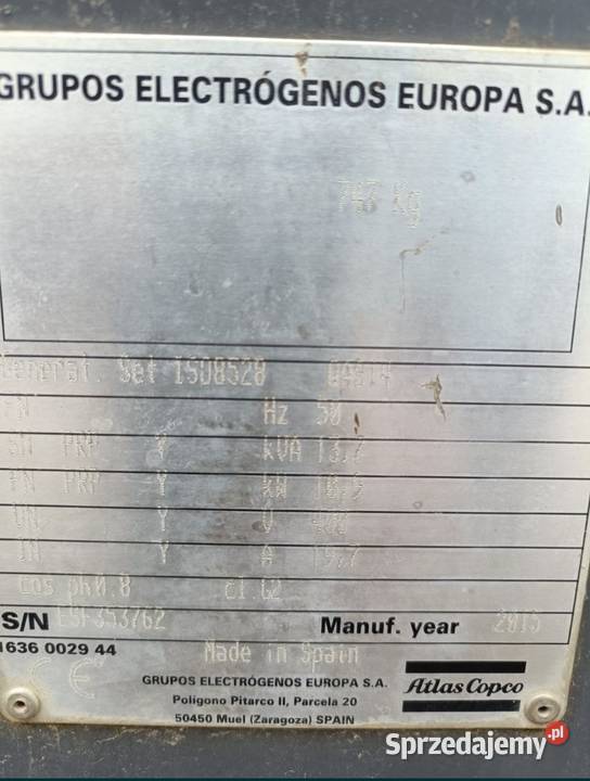 agregat atlas copco qas 14 silnik kubota Przytyk