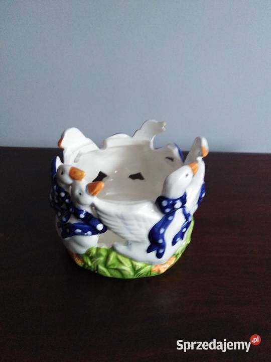 Porcelanowa osłonka na świece podkarpackie Miejsce Piastowe